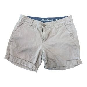 Eddie‎ Bauer Women’s Legend Wash khaki Shorts size 8